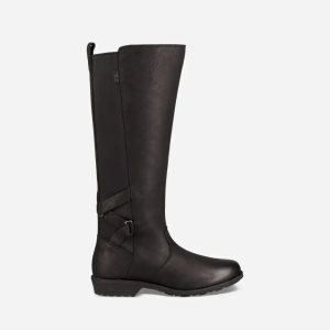 Teva Ellery Tall Waterproof Burnished Damen Stiefel Schwarz (Österreich)